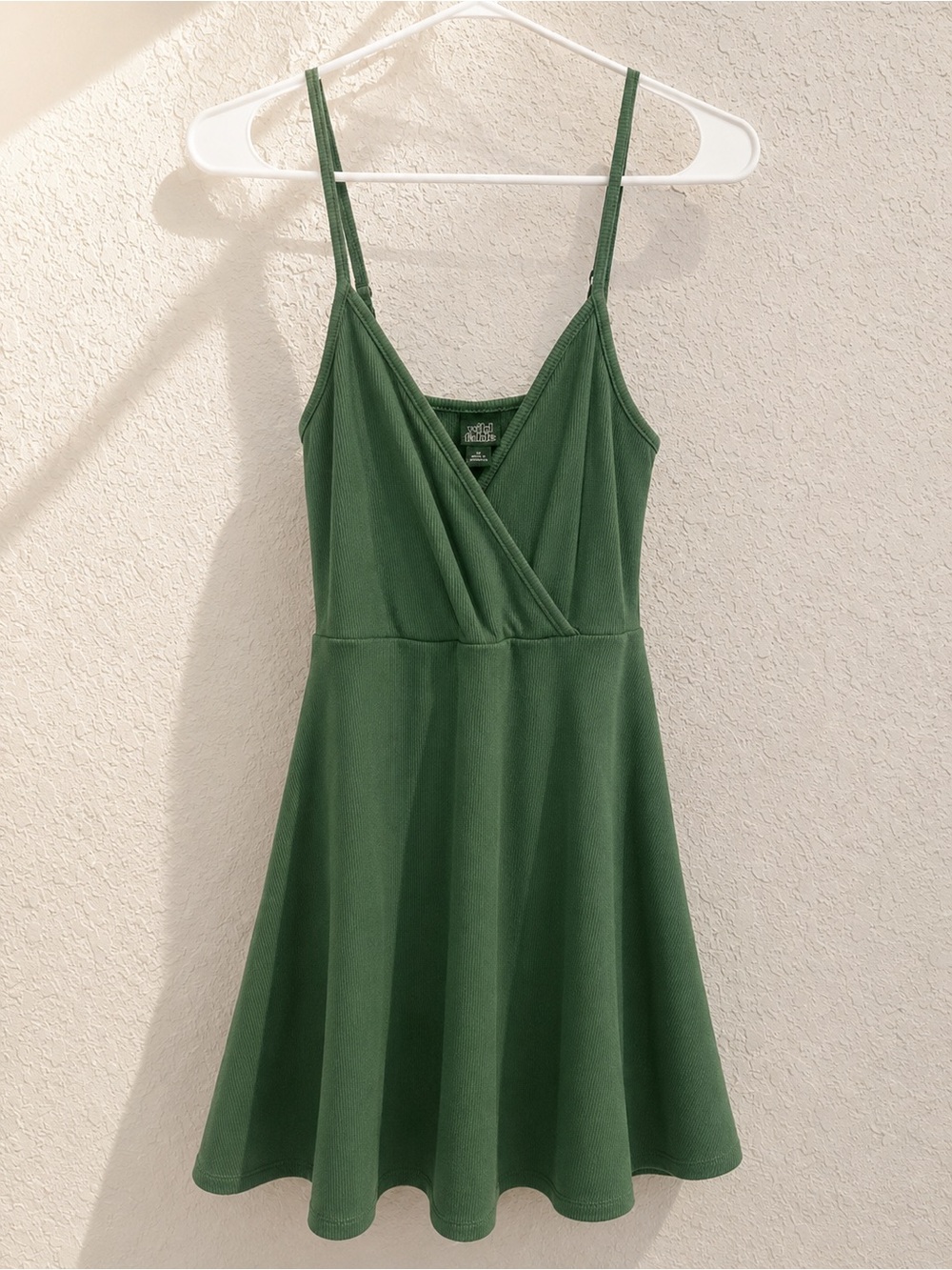 Wild Fable Sleeveless Green Spaghetti Strap Mini Dress